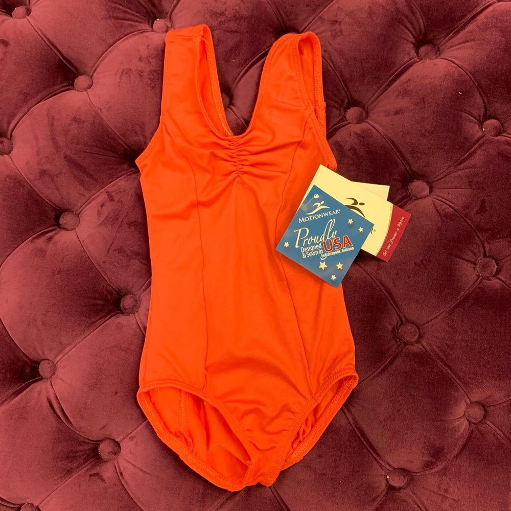 NWT Sunset coral tank leotard